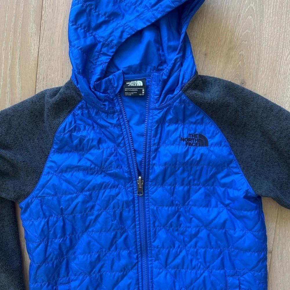 The North Face Blue and Black Quilted Jacket